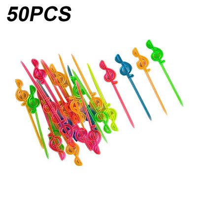 50 τμχ Cute Mini Animal Farm Cartoon Επιλογές Παιδικών Σνακ Κέικ Επιδόρπιο Φαγητό Πιρούνια φρούτων Μεσημεριανό Bento Αξεσουάρ Διακόσμηση πάρτι