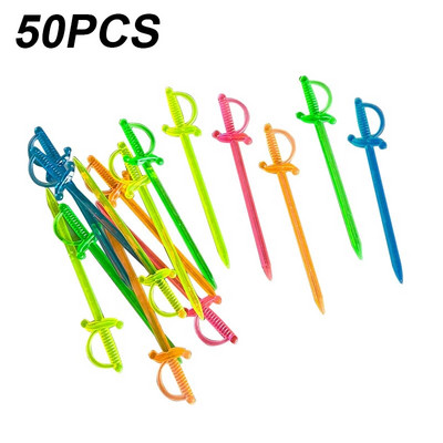 50 τμχ Cute Mini Animal Farm Cartoon Επιλογές Παιδικών Σνακ Κέικ Επιδόρπιο Φαγητό Πιρούνια φρούτων Μεσημεριανό Bento Αξεσουάρ Διακόσμηση πάρτι