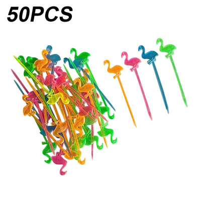 50 τμχ Cute Mini Animal Farm Cartoon Επιλογές Παιδικών Σνακ Κέικ Επιδόρπιο Φαγητό Πιρούνια φρούτων Μεσημεριανό Bento Αξεσουάρ Διακόσμηση πάρτι