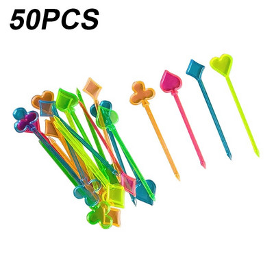 50 τμχ Cute Mini Animal Farm Cartoon Επιλογές Παιδικών Σνακ Κέικ Επιδόρπιο Φαγητό Πιρούνια φρούτων Μεσημεριανό Bento Αξεσουάρ Διακόσμηση πάρτι