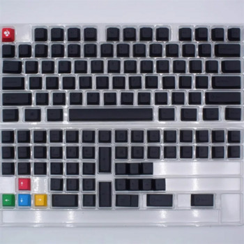 Геймърска механична клавиатура Heavy Metal Минималистичен черен PBT Keycap Cherry Profile 130 Key-Subbed Dye-Subbed Gateron Kailh Box Mx Switch