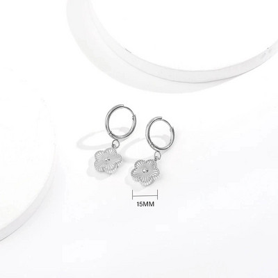 ALTERA Prabangus gėlių pakabukas, karoliai, apyrankės auskarai, paauksuoti, neblunkantis nerūdijančio plieno dobilų papuošalų rinkinys moterims, dovana