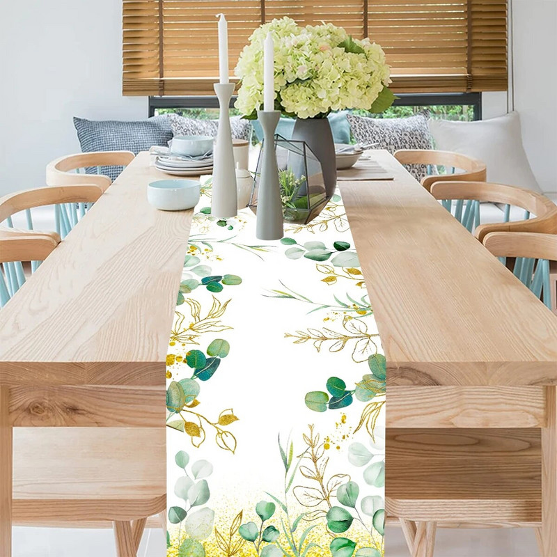 Salvei rohelised lehed ühekordsed lauanõud Kuldservaga pabertaldrikutass Salvrätikud Pulmakaunistus Sünnipäev Hawaii peokaunistus