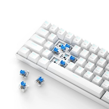 60% компактна механична клавиатура със синя програмируема персонализирана Hot Swap Зелен/Червен превключвател Направи си сам клавиатура за компютърни игри