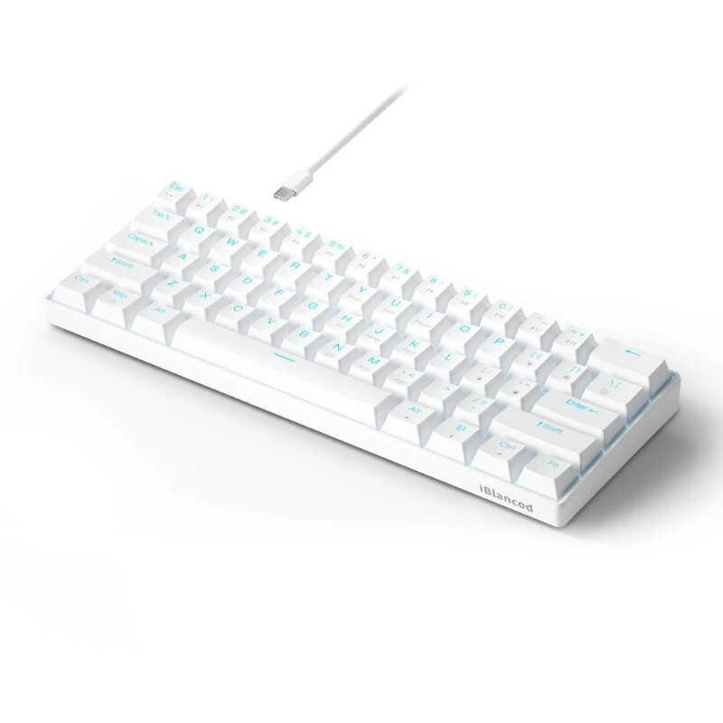 60% συμπαγές μηχανικό πληκτρολόγιο με μπλε προγραμματιζόμενο προσαρμοσμένο Hot Swap Πράσινο/Κόκκινο πληκτρολόγιο DIY για παιχνίδι υπολογιστή