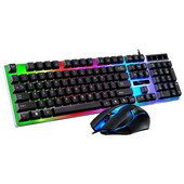RGB Gaming Keyboard Gamer Keyboard and Mouse Kit Ενσύρματο μηχανικό πληκτρολόγιο gaming πληκτρολόγιο και ποντίκι για παίκτες PC με Windows