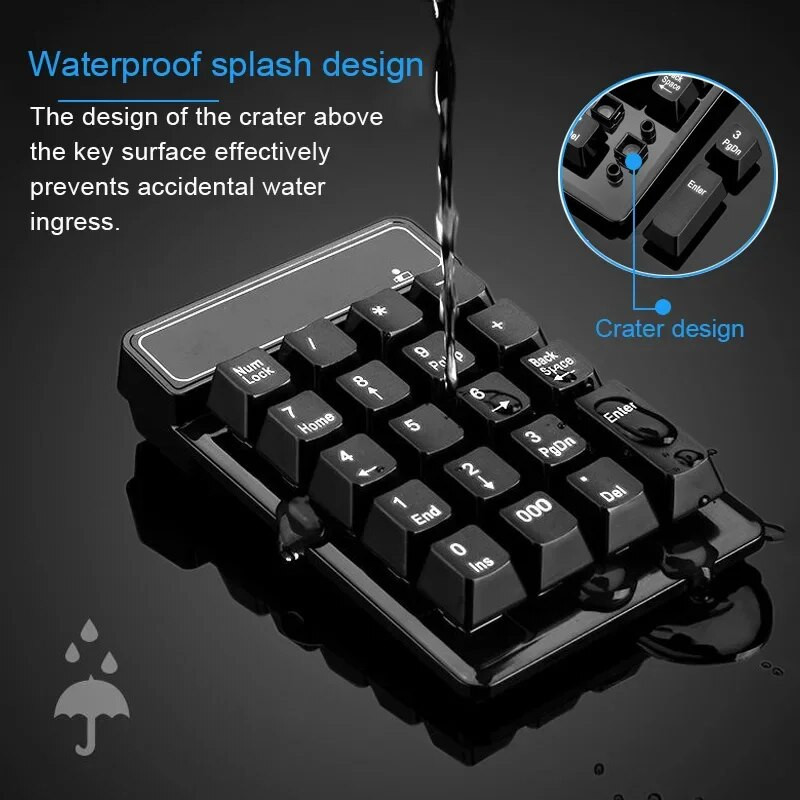 19 πλήκτρα για ασύρματο αριθμητικό πληκτρολόγιο Bluetooth Mini Numpad Πλήκτρα αριθμητικό πληκτρολόγιο Ψηφιακό πληκτρολόγιο για υπολογιστές Πληκτρολόγιο εργασιών λογιστικής