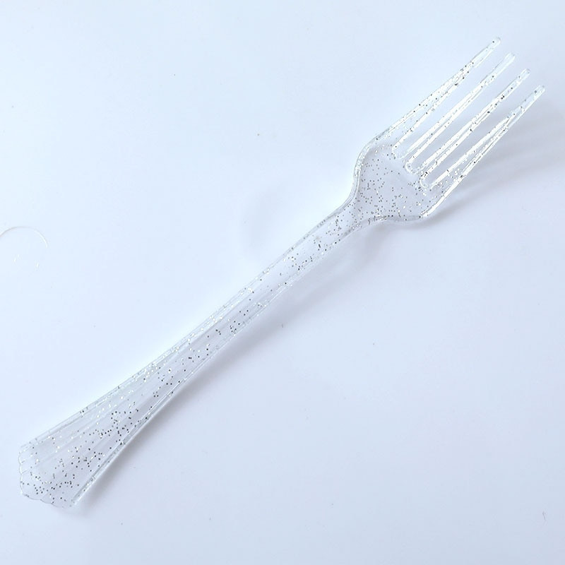 Χρυσή πούδρα Διαφανή σετ επιτραπέζια σκεύη μιας χρήσης Σετ Μαχαίρι Πιρούνι Κουτάλι Χρόνια Πολλά Διακόσμηση πάρτι Παιδικά Ενήλικες Προμήθειες γάμου