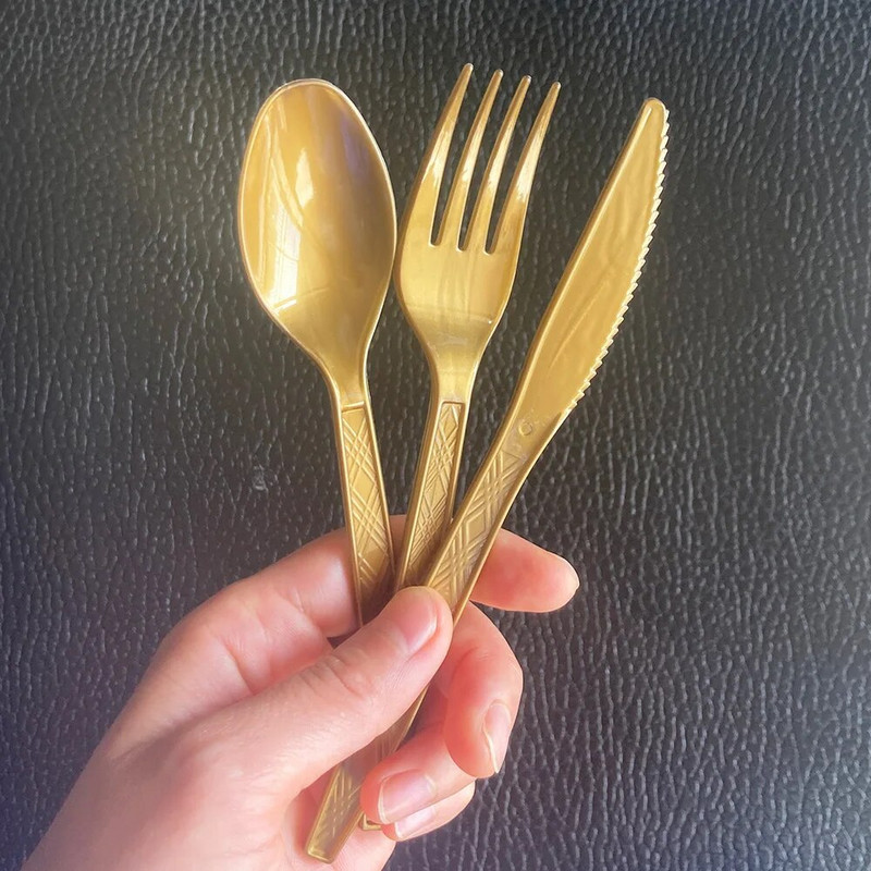 30 τμχ Πλαστικά επιτραπέζια σκεύη χύμα Κουτάλια Πιρούνια Μαχαίρια Επιτραπέζια σκεύη Επαναχρησιμοποιήσιμα Πλαστικά Μαχαιροπίρουνα Μαύρο Κόκκινο Χρυσό Κίτρινο Μπλε Ροζ Πράσινο Λευκό