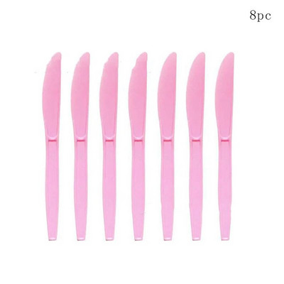 10 Guests Παγωτό πάρτι Επιτραπέζια σκεύη μιας χρήσης Ροζ πιάτα Popsicle Χαρτοπετσέτες για κορίτσια Happy Dessert Θέμα γενέθλια προμήθειες