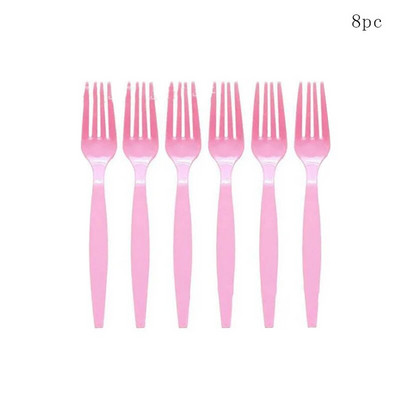 10 Guests Παγωτό πάρτι Επιτραπέζια σκεύη μιας χρήσης Ροζ πιάτα Popsicle Χαρτοπετσέτες για κορίτσια Happy Dessert Θέμα γενέθλια προμήθειες