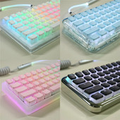 104 Keys OEM Keycaps Backlight Set Cute Clear δίχρωμο ABS Keycap Keycap PBT Keycaps for 61/87/104 Key Mechanical Keyboard Kit