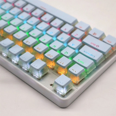 104 Keys OEM Keycaps Backlight Set Cute Clear δίχρωμο ABS Keycap Keycap PBT Keycaps for 61/87/104 Key Mechanical Keyboard Kit