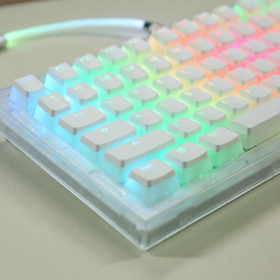 104 Keys OEM Keycaps Backlight Set Cute Clear δίχρωμο ABS Keycap Keycap PBT Keycaps for 61/87/104 Key Mechanical Keyboard Kit