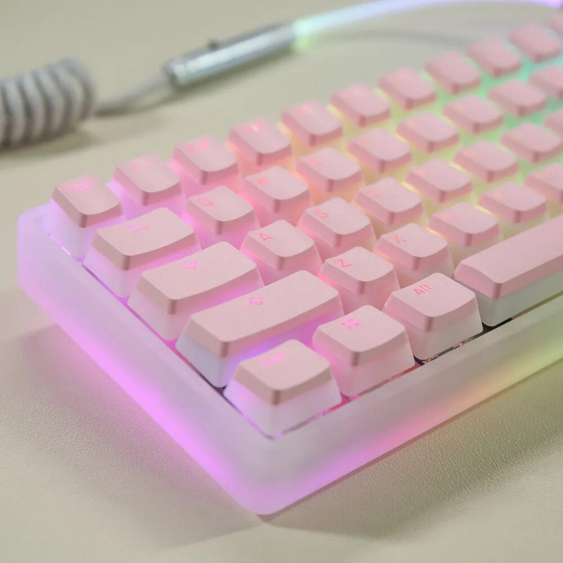 104 Keys OEM Keycaps Backlight Set Cute Clear δίχρωμο ABS Keycap Keycap PBT Keycaps for 61/87/104 Key Mechanical Keyboard Kit