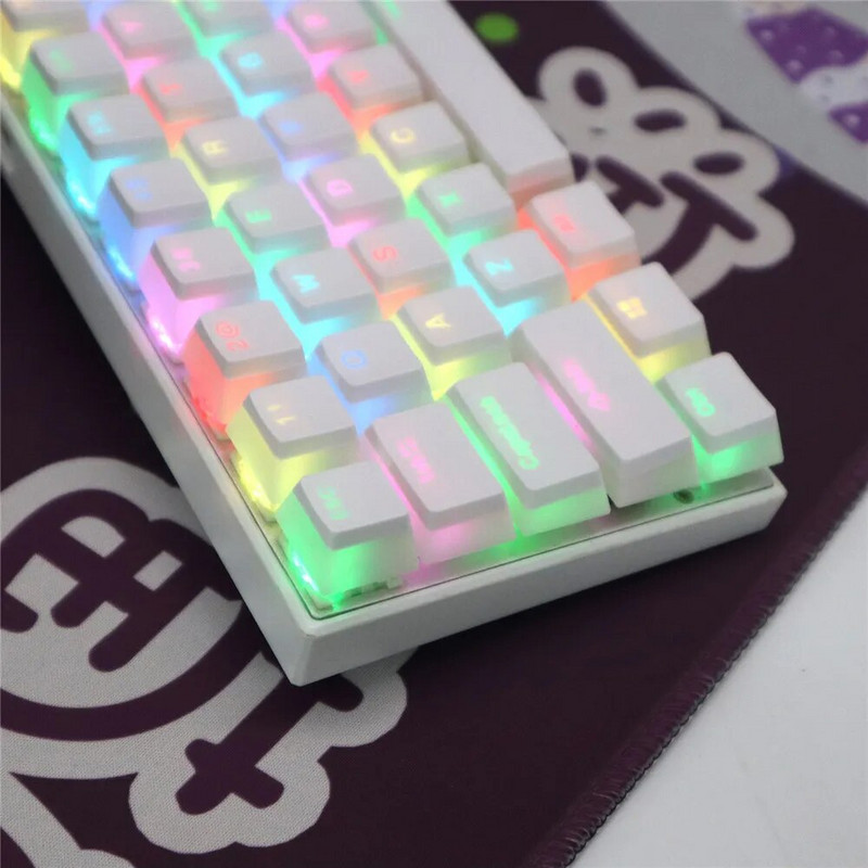 104 Keys OEM Keycaps Backlight Set Cute Clear δίχρωμο ABS Keycap Keycap PBT Keycaps for 61/87/104 Key Mechanical Keyboard Kit