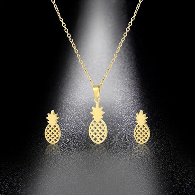 Από ανοξείδωτο ατσάλι Flower Daisy Clavicle Chain κολιέ σκουλαρίκια Σετ Γυναικείο Choker Νυφικό Νυφικό Κρεμαστό κόσμημα Κορεάτικο δώρο για κορίτσια