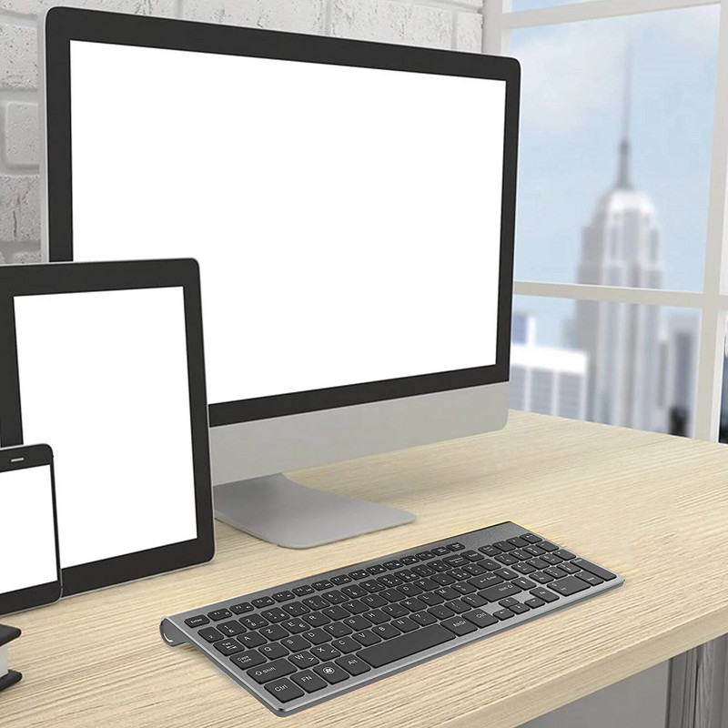 Γαλλικό πληκτρολόγιο AZERTY Ασύρματο πληκτρολόγιο 2.4G σύνδεση USB Εργονομικό αθόρυβο ES/RU/IT/DE/USA/FR Στολή πληκτρολογίου για φορητό υπολογιστή τηλεόραση