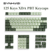 125 Keys XDA PBT Keycaps Set Matcha Green for 61/64/68/75/87/98/104/108 Keys Μηχανικό πληκτρολόγιο για Cherry/Gateron/Otemu/Kailh