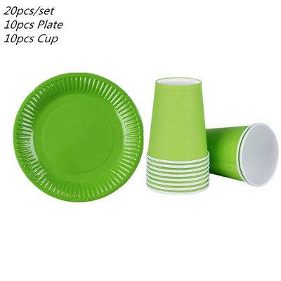 Μαύρα μασίφ Σετ επιτραπέζια σκεύη μίας χρήσης Είδη πάρτι Χάρτινα πιάτα Κύπελλα Διακοσμήσεις για πάρτι γενεθλίων γάμου Μπομπονιέρα ενηλίκων