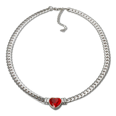 Βραχιόλι JOVOLOVE 316L από ανοξείδωτο ατσάλι Love Heart Shape Charm Κρυστάλλινο κολιέ κρεμαστό βραχιόλι Γυναικείο σετ κοσμημάτων μόδας 2023
