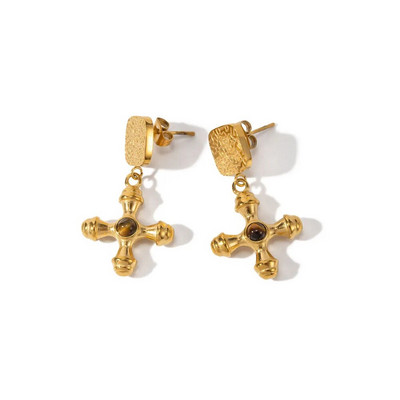 Βραχιόλι JOVOLOVE 316L από ανοξείδωτο ατσάλι Love Heart Shape Charm Κρυστάλλινο κολιέ κρεμαστό βραχιόλι Γυναικείο σετ κοσμημάτων μόδας 2023