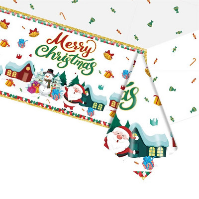 Χαρούμενα Χριστούγεννα Χρυσό Θέμα Πάρτι Χάρτινα πιάτα μιας χρήσης Χάρτινα ποτήρια Χάρτινες πετσέτες Μαχαιροπίρουνα Santa Snowman Reindeer Party Μαχαιροπήρουνα