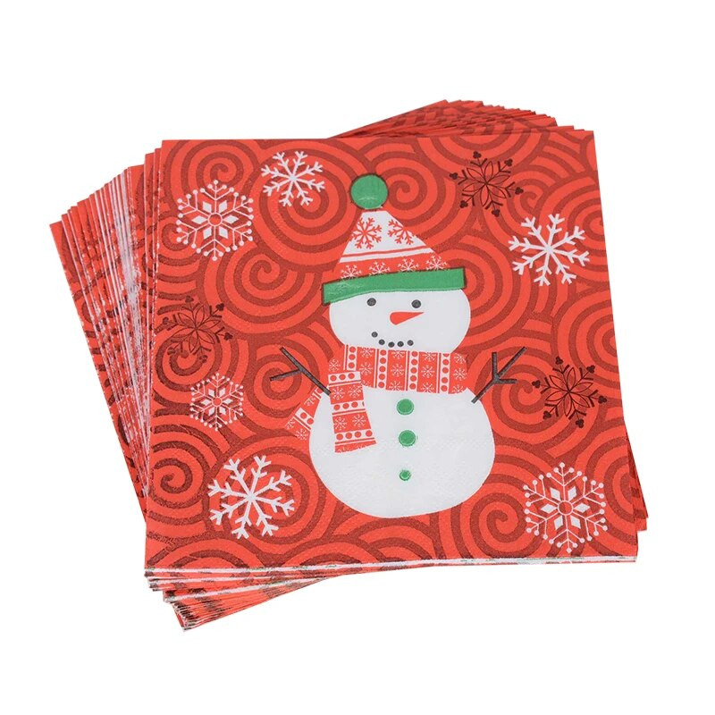Χριστουγεννιάτικα επιτραπέζια σκεύη μιας χρήσης Φλιτζάνια χαρτοπετσέτας Natal Noel Navidad 2024 Πρωτοχρονιά Χριστουγεννιάτικα είδη διακόσμησης τραπεζιού για πάρτι σπιτιού