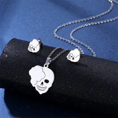 ΝΕΟ Σετ σκουλαρίκια Κολιέ από ανοξείδωτο ατσάλι Light Luxury Heart μενταγιόν γούρι Κορεατικό κολιέ μόδας για γυναίκες Κοσμήματα Δώρο TZ133