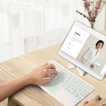 Bluetooth клавиатура мишка с тъчпад за iPad Xiaomi Pad5 Samsung Huawei Tablet Преносим безжичен Mini Teclados корейски испански