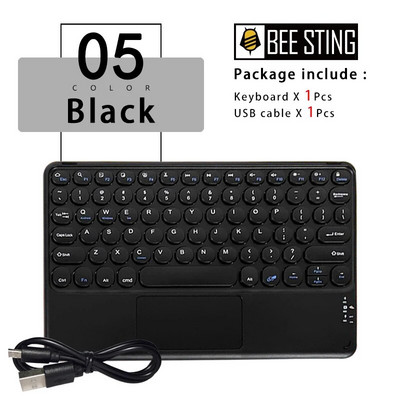 Ποντίκι πληκτρολογίου Bluetooth με επιφάνεια αφής για iPad Xiaomi Pad5 Samsung Huawei Tablet φορητό ασύρματο Mini Teclados Κορεάτικα Ισπανικά
