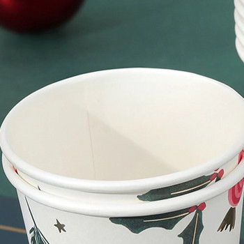 Коледна бронзираща хартиена чаша за еднократна употреба Тематична парти декорация Мори елен чаша
