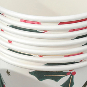 Коледна бронзираща хартиена чаша за еднократна употреба Тематична парти декорация Мори елен чаша