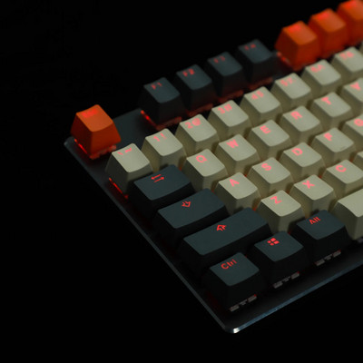 124 gombos PBT Doubleshot háttérvilágítású 96 75% 68 billentyűkupak Carbon Miami billentyűsapka MX mechanikus billentyűzethez FC980M KBD75 61 87 104 Keychron