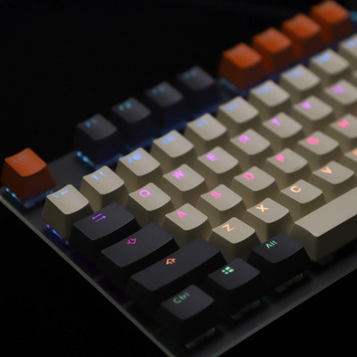 124 Key PBT Doubleshot Backlit 96 75% 68 Keycaps Carbon Keycap Miami για MX Mechanical Keyboard FC980M KBD75 61 87 104 Keychron
