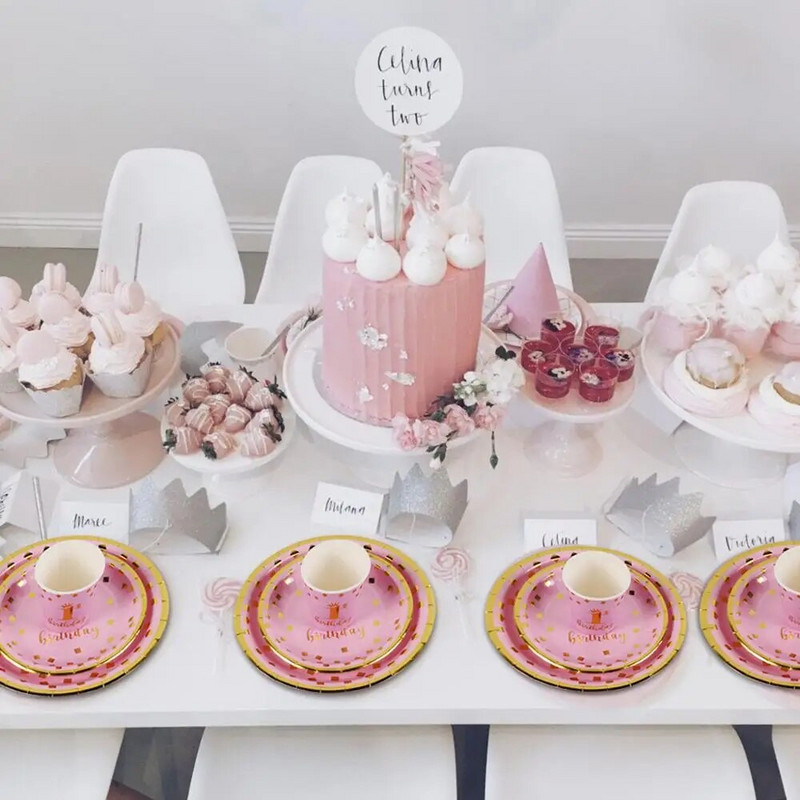 Επιτραπέζια σκεύη μιας χρήσης 1ο γενέθλιο Παιδικό πανό Χρόνια πολλά 1 Αγόρι 1 έτους