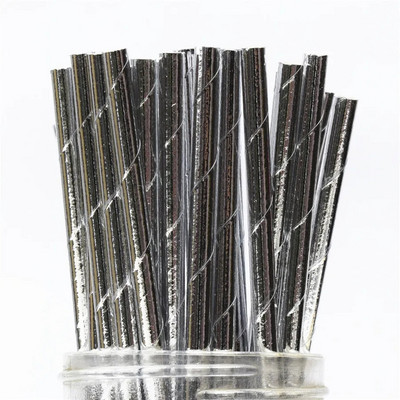 25 τμχ Χριστουγεννιάτικα χάρτινα καλαμάκια Snowflake Drinking Straw Merry Christmas Decorations Home Χριστουγεννιάτικα Πρωτοχρονιάτικα πάρτι Προμήθειες