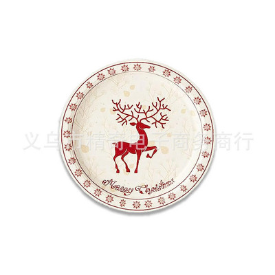 Διακοσμητικά για χριστουγεννιάτικο πάρτι κινουμένων σχεδίων επιτραπέζια σκεύη μιας χρήσης άλκες φλιτζάνια πιάτα χαρτοπετσέτες πάρτι προμήθειες Χριστουγεννιάτικων επιτραπέζιων σκευών