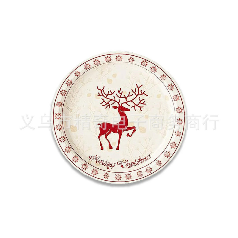 Διακοσμητικά για χριστουγεννιάτικο πάρτι κινουμένων σχεδίων επιτραπέζια σκεύη μιας χρήσης άλκες φλιτζάνια πιάτα χαρτοπετσέτες πάρτι προμήθειες Χριστουγεννιάτικων επιτραπέζιων σκευών