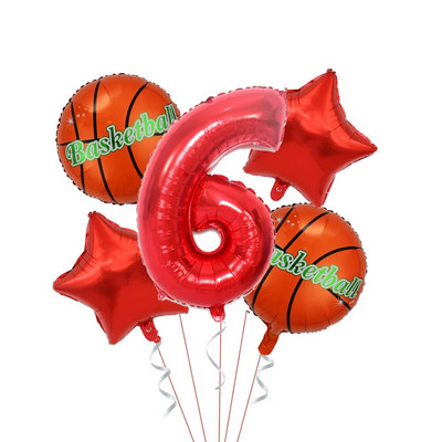 Krepšinio gimtadienio šventės dekoravimas Sportinis popierinis puodelis Lėkštės Servetėlės Dekoras Stalo reikmenys Fonas Vakarėlio reikmenys Žaislai berniukams Dovana