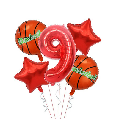 Krepšinio gimtadienio šventės dekoravimas Sportinis popierinis puodelis Lėkštės Servetėlės Dekoras Stalo reikmenys Fonas Vakarėlio reikmenys Žaislai berniukams Dovana