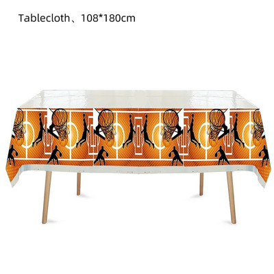 Krepšinio gimtadienio šventės dekoravimas Sportinis popierinis puodelis Lėkštės Servetėlės Dekoras Stalo reikmenys Fonas Vakarėlio reikmenys Žaislai berniukams Dovana