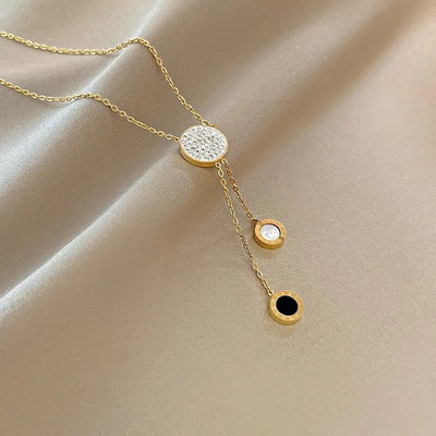 XIYANIKE 316L από ανοξείδωτο ατσάλι Νέο σμάλτο με ρωμαϊκούς αριθμούς Βραχιόλι μόδας σετ κοσμημάτων για γυναίκες Trend Δώρο Χονδρική