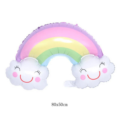 Χρόνια πολλά σερβίτσια μιας χρήσης Χρωματιστά χάρτινα ποτήρια ουράνιο τόξο Πιάτα διακόσμηση τραπεζιού Παιδικό 1ο κοριτσίστικο πάρτι γενεθλίων