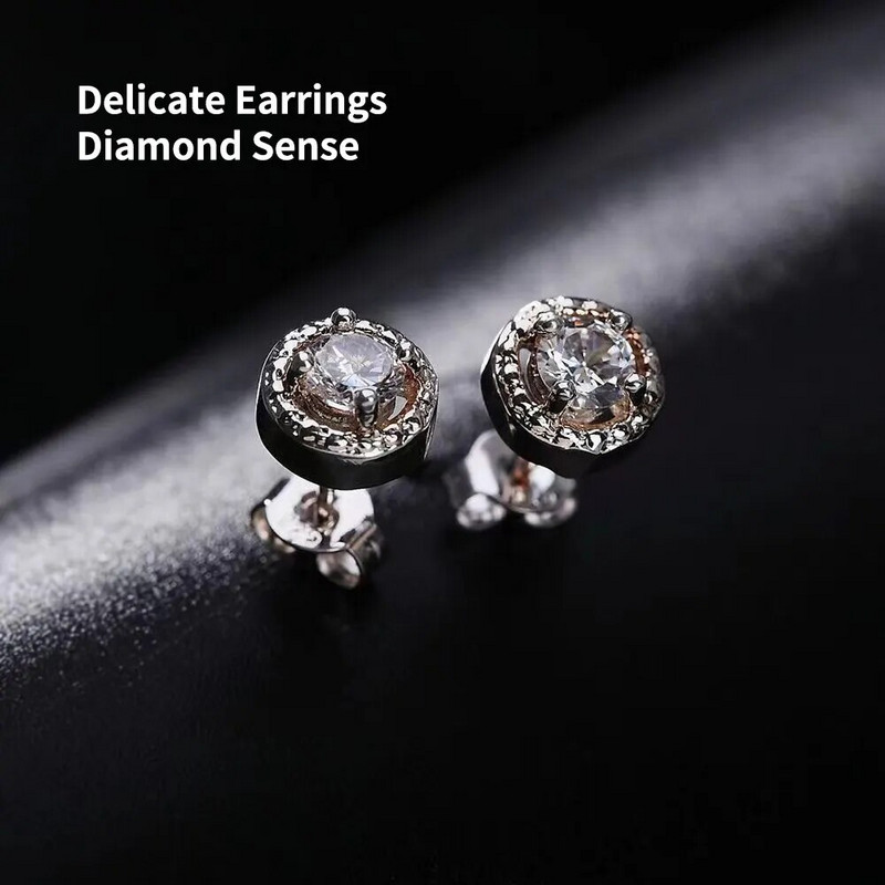 Κόσμημα κολιέ με κρύσταλλο ζιργκόν Δαχτυλίδι σκουλαρίκια Σετ Μόδα Απλή Γαμήλια Πάρτι Τρία Τεμάχια Σετ Κοσμήματα