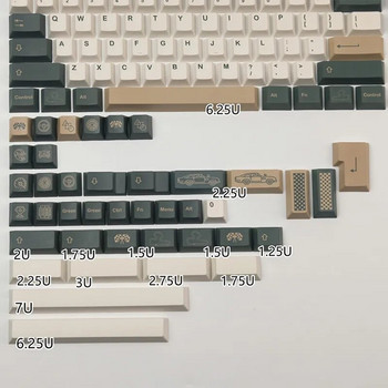 144 Keys GMK British Racing Green Keycaps Cherry Profile PBT Dye Sublimation Mechanical Keyboard Keyboard for MX Switch