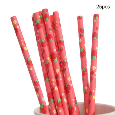 1σετ Επιτραπέζιο σκεύος μίας χρήσης Φράουλα με Χαρτί Πύργος Φράουλα Μπαλόνι για Παιδιά Καλοκαιρινά Φρούτα Διακόσμηση πάρτι γενεθλίων