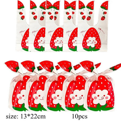 1σετ Επιτραπέζιο σκεύος μίας χρήσης Φράουλα με Χαρτί Πύργος Φράουλα Μπαλόνι για Παιδιά Καλοκαιρινά Φρούτα Διακόσμηση πάρτι γενεθλίων