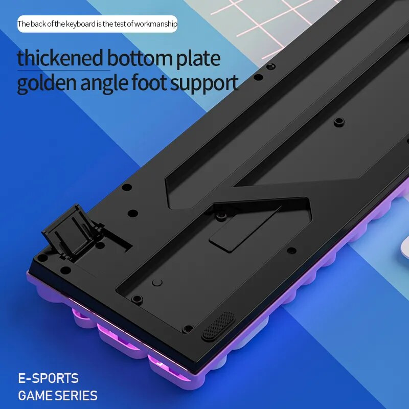 Γραφομηχανή Γύρος 104 πλήκτρων Πληκτρολόγιο παιχνιδιών Ενσύρματο πληκτρολόγιο Ταίριασμα χρώματος με οπίσθιο φωτισμό Περιφερειακά ηλεκτρονικά αθλήματα υπολογιστή για επιτραπέζιο φορητό υπολογιστή