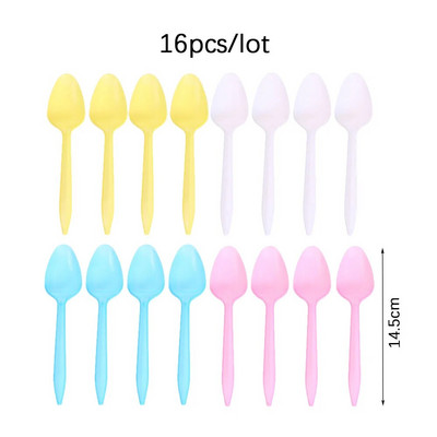 8 τεμ/συσκευασία Ροζ μπλε πιρούνια μιας χρήσης Macaron Χρώμα Πλαστικά μαχαίρια Κουτάλια για γενέθλια Πιρούνια διακόσμησης Χριστουγεννιάτικου πάρτι